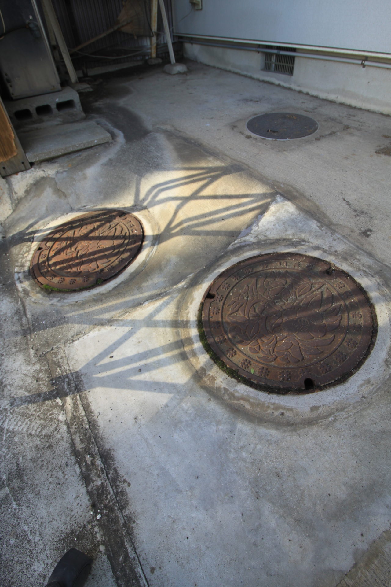 西垣生町 1380 汚水桝、雨水桝