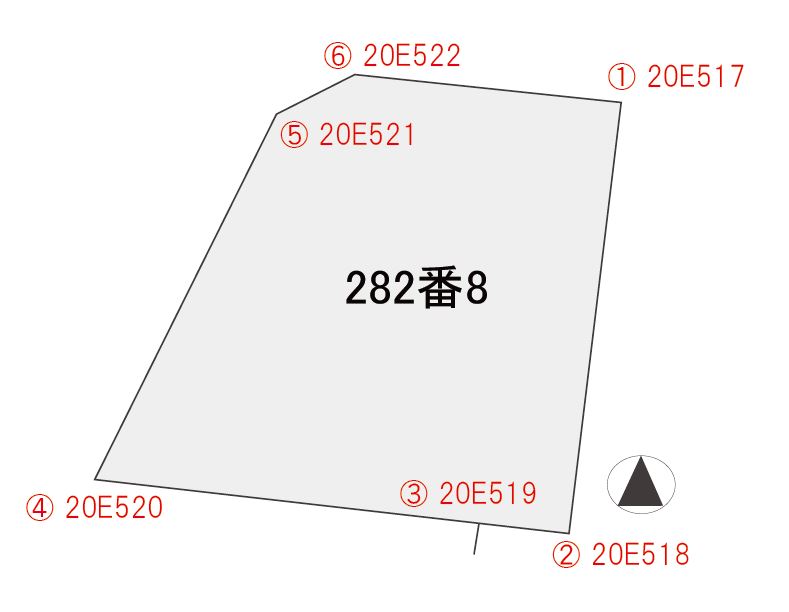 西垣生町 1380 境界ピン